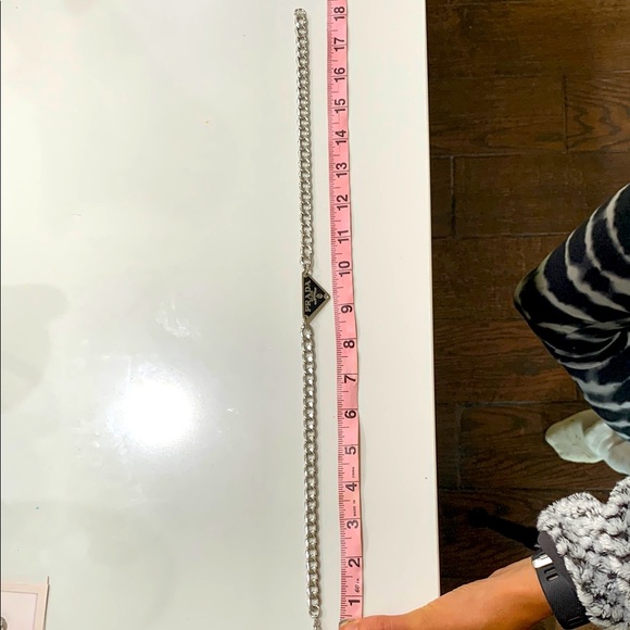 Authentic Prada Silver Chain with Logo Emblem - Picture 6 of 6